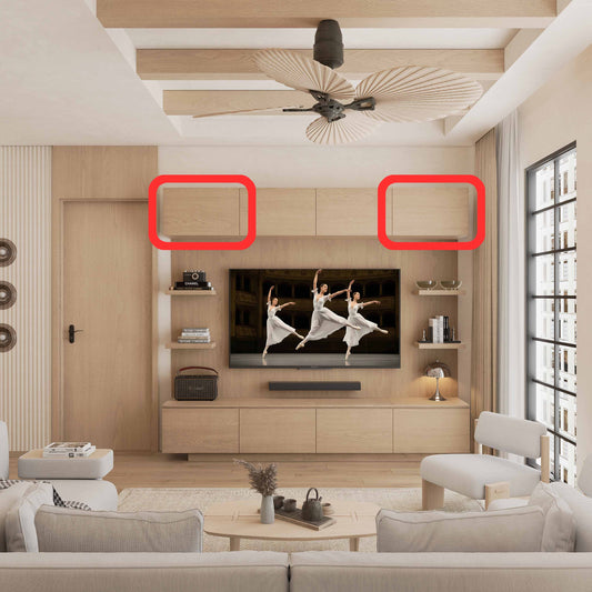 Capri Upper L and R Cabinets
